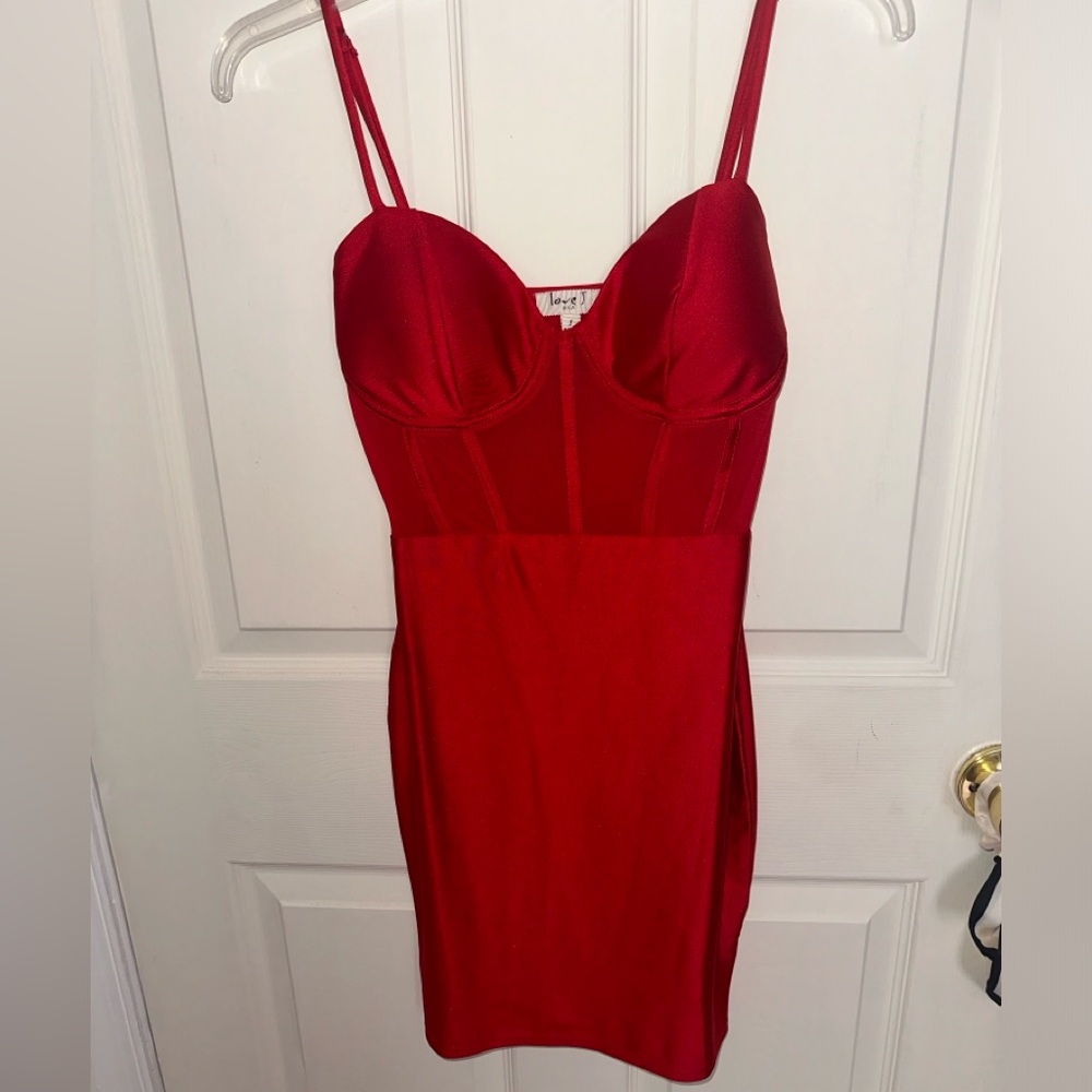 Bandage Mini Dress in Cherry Red🍒❤️💋